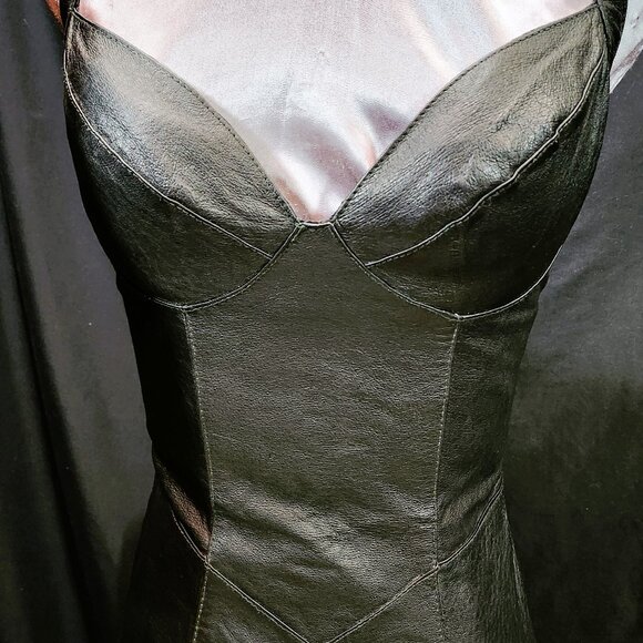 Vintage Leather Dress - Picture 6 of 10